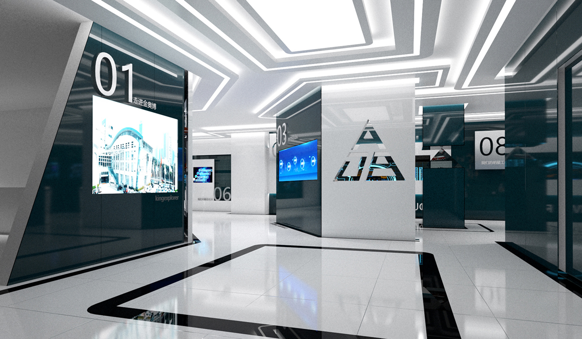 福州奧邁科技企業(yè)展廳設計